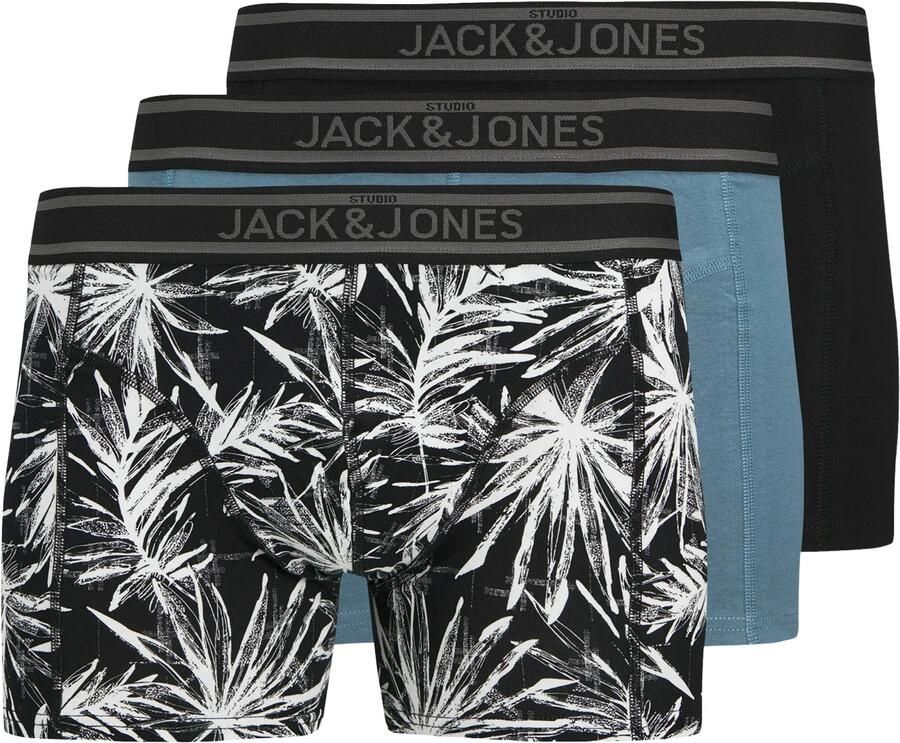 Jack & jones Boxershort met elastische band met label in een set van 3 stuks model 'RICHARD' - Foto 3