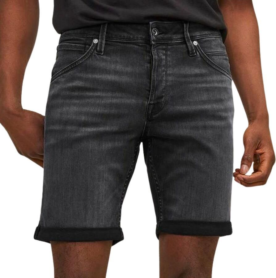 JACK & JONES JEANS INTELLIGENCE short JJIRICK JJFOX black denim 344 sn