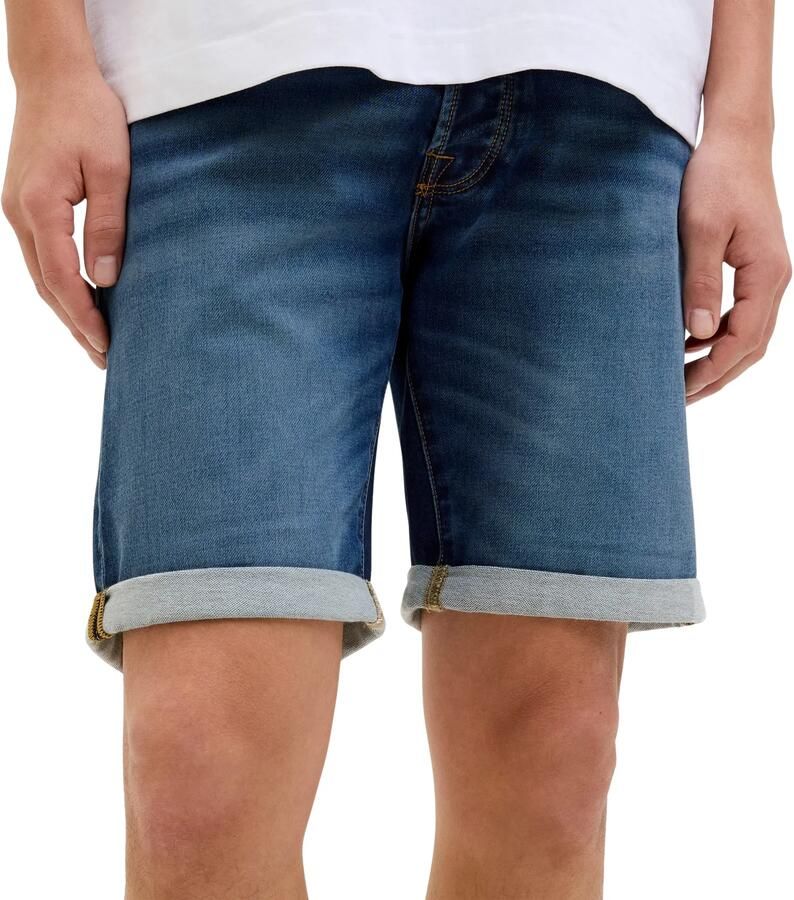 JACK & JONES JEANS INTELLIGENCE regular denim short dark blue denim