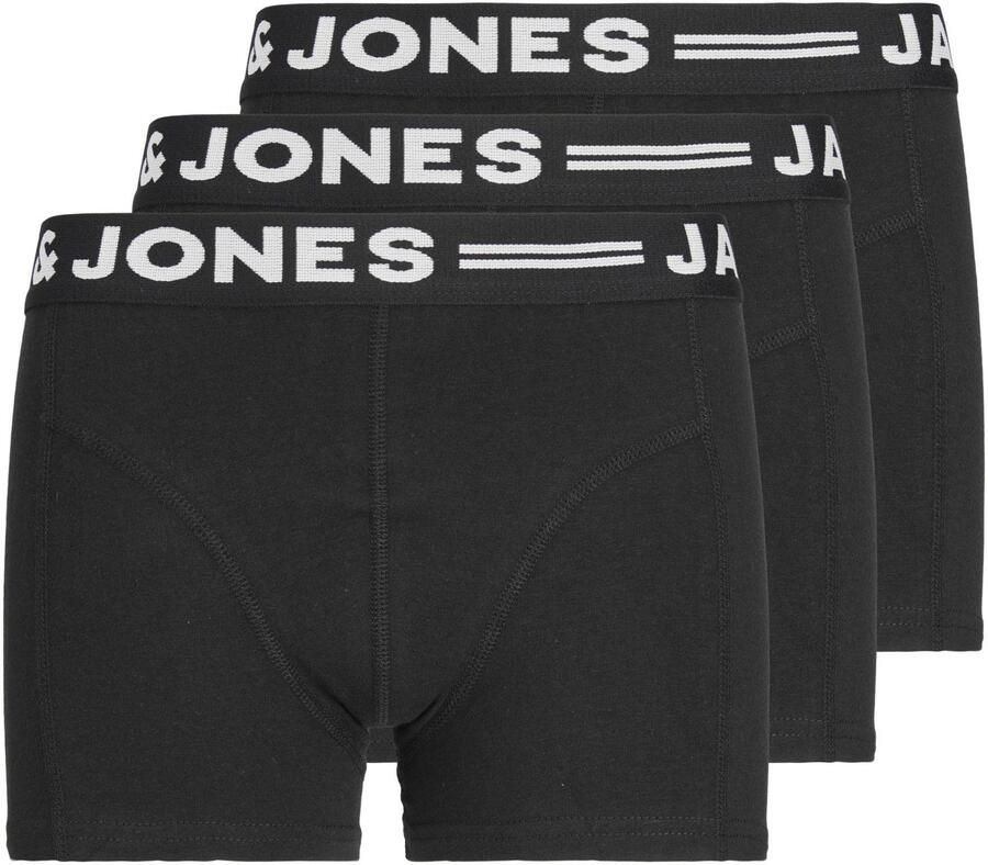 Jack & jones JUNIOR boxershort set van 3 zwart Jongens Stretchkatoen 176