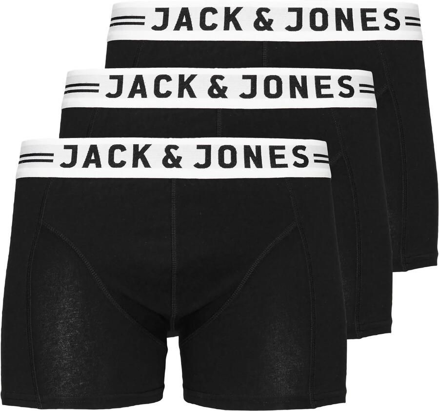 Jack & jones JUNIOR boxershort set van 3 zwart Jongens Stretchkatoen 164 - Foto 4