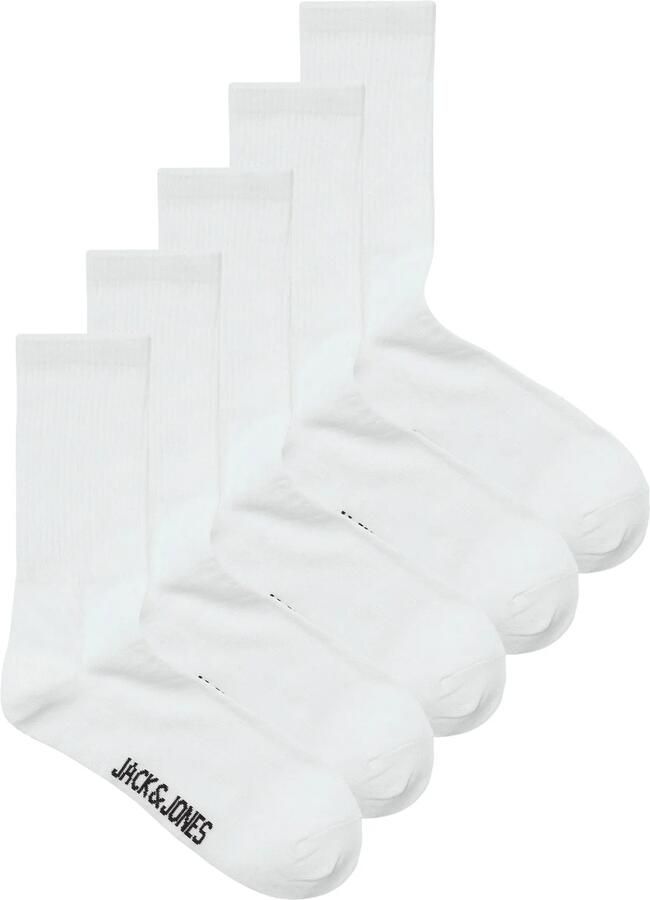 JACK & JONES sokken JACBASIC set van 5 wit - Foto 2