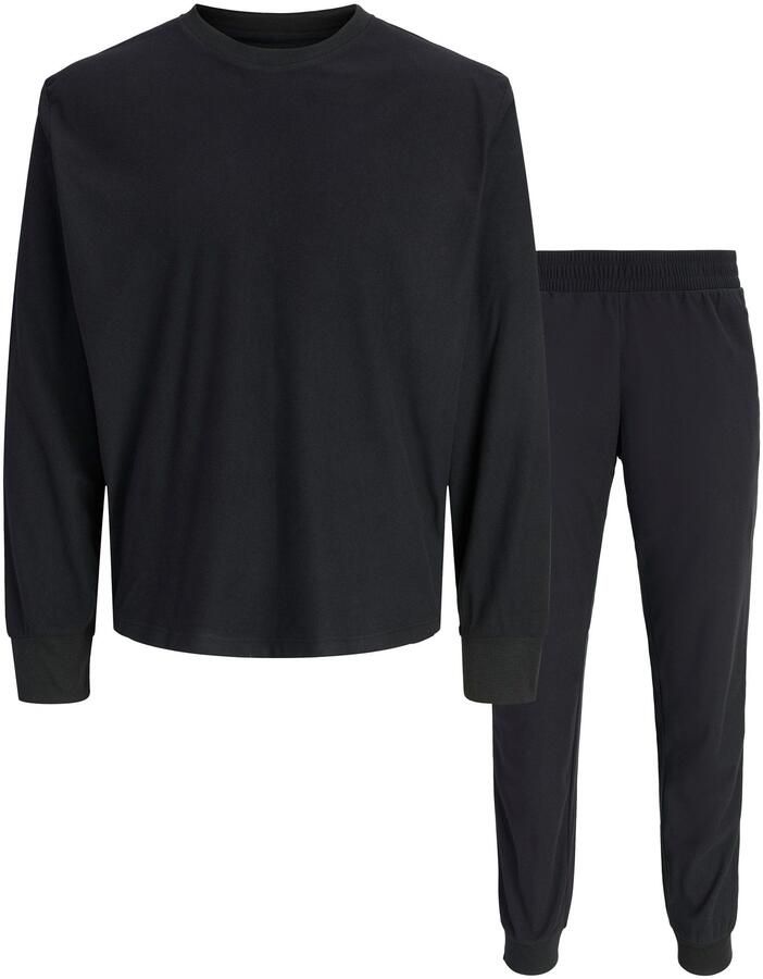 Jack & Jones Shirt met lange mouwen JACSOLID LOUNGE SET W NOOS (set 2-delig)