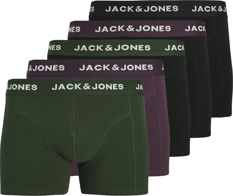 Jack & jones Solid Trunk Boxershorts Heren (5-pack)