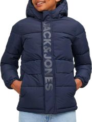 JACK & JONES JUNIOR gewatteerde winterjas JCOSPEED donkerblauw - Thumbnail 4