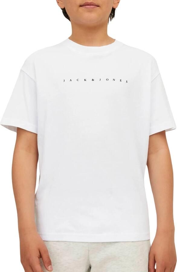 Jack & jones JUNIOR T-shirt JJESTAR met tekst wit Katoen Ronde hals 140 - Foto 3