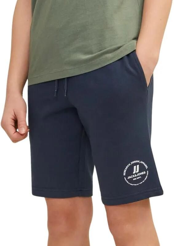 Jack & jones JUNIOR sweatshort JPSTSWIFT met printopdruk donkerblauw Korte broek 128 - Foto 8