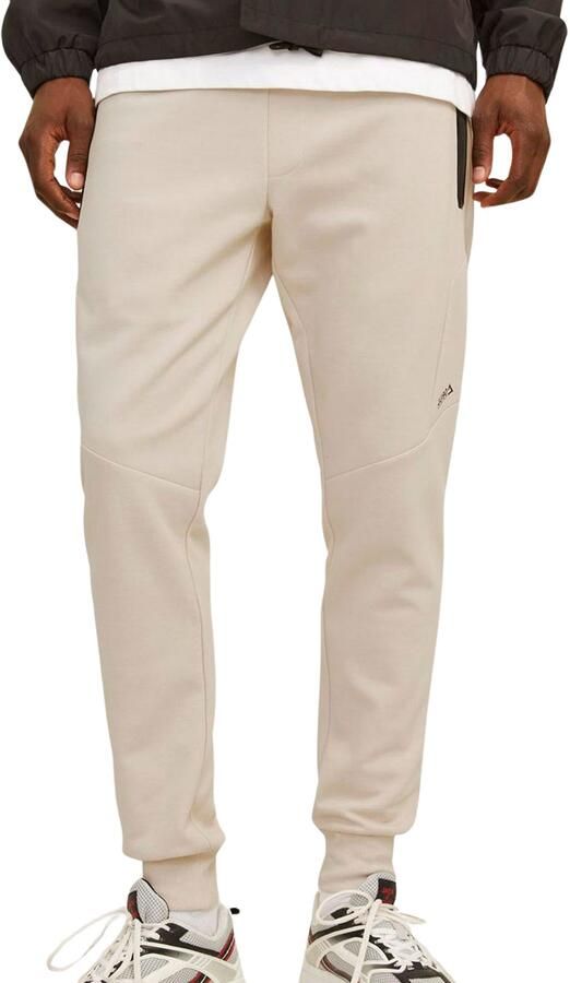 JACK & JONES PANTS STUDIO gemêleerde slim fit joggingbroek JPSTWILL moonbeam - Foto 4