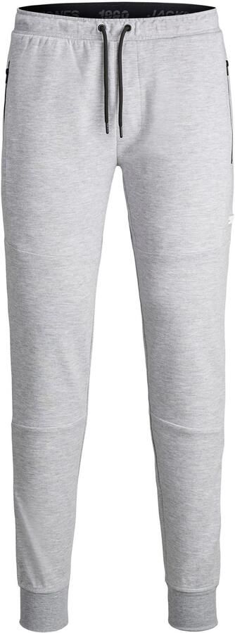 JACK & JONES PANTS STUDIO slim fit joggingbroek JJIWILL JJAIR lichtgrijs melange - Foto 2