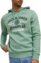 JACK & JONES ESSENTIALS hoodie met logo granite green - Thumbnail 2