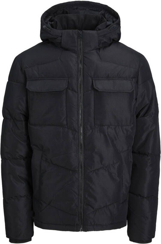 Jack & Jones Plus SIZE gewatteerd jack met capuchon model 'MASON'