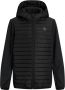 Jack & jones JUNIOR gewatteerde tussenjas JJEMULTI met logo zwart Jongens Polyester Capuchon 116 - Thumbnail 2