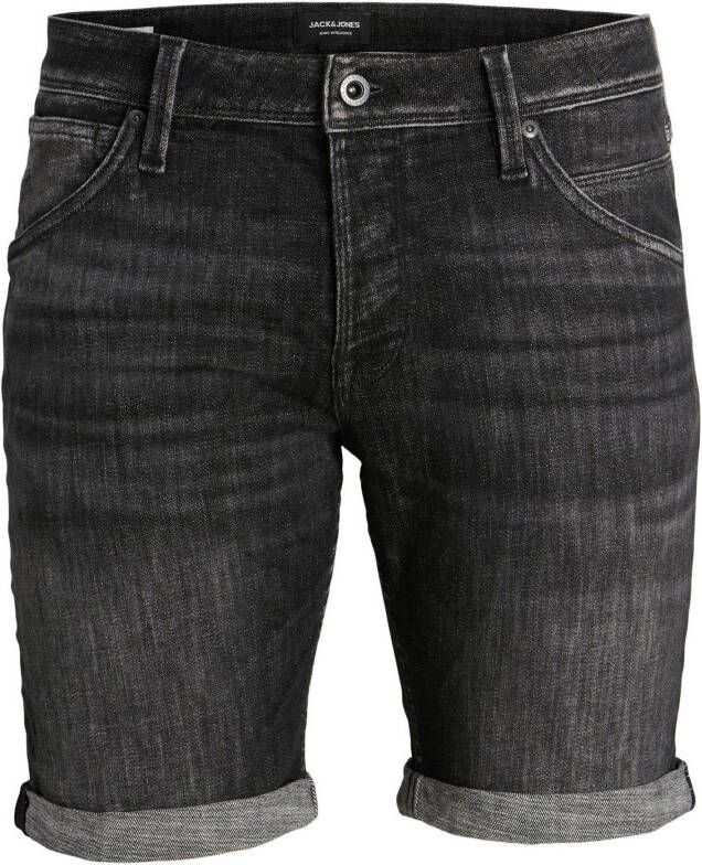 Jack & Jones Plus Korte PLUS SIZE jeans met vaste omslag aan de pijpen model 'RICK'