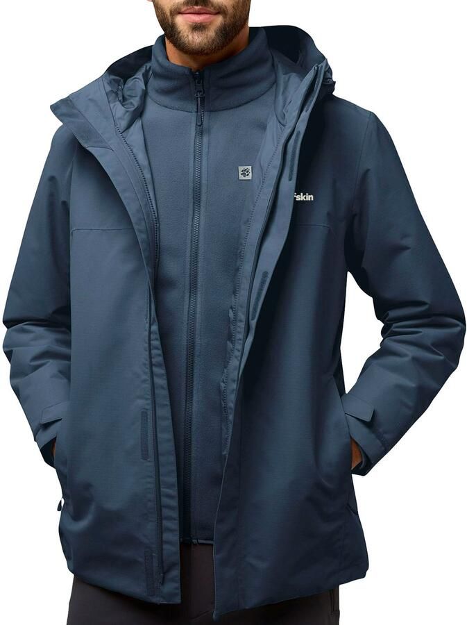 Jack Wolfskin Altenberg 3in1 Jacket Men 3in1 jack Heren XXXL midnight sky midnight sky - Foto 3