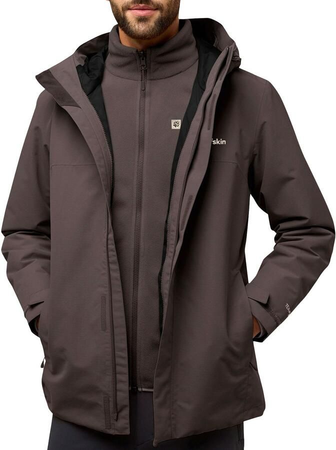 Jack Wolfskin Functioneel 3-in-1-jack ALTENBERG 3IN1 waterafstotend overgangsjas