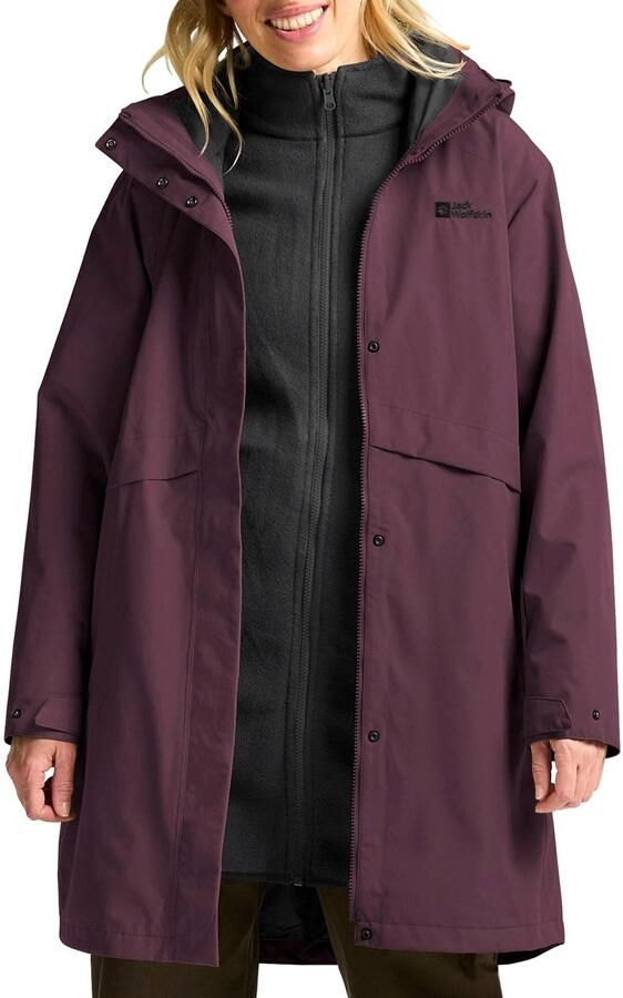 Jack Wolfskin Baylight 3in1 Coat Women 3in1-jas Dames XXL amaranth - Foto 4