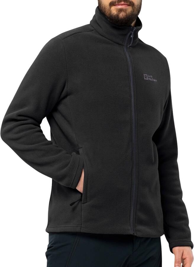 Jack Wolfskin Fleecejack WINTERSTEIN FZ M verwarmend van polartec 200 deels gerecycled overgangsjas