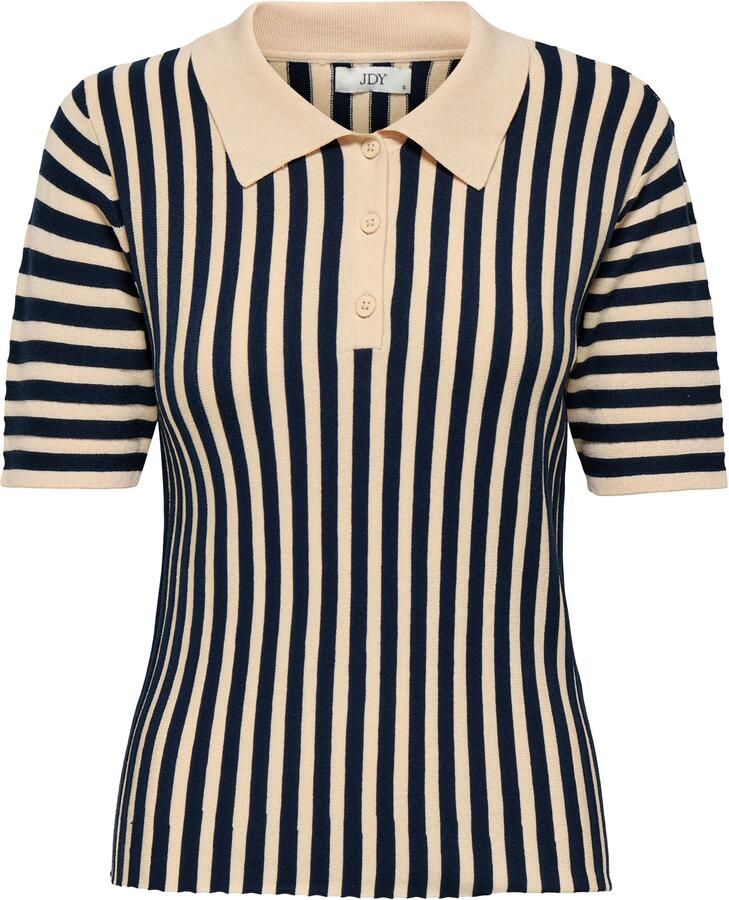 JDY 2 4 Collar Knit Pullover Polo Dames