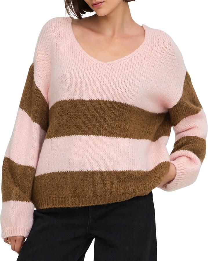 JDY Dinea Reversible Knit Sweater Dames