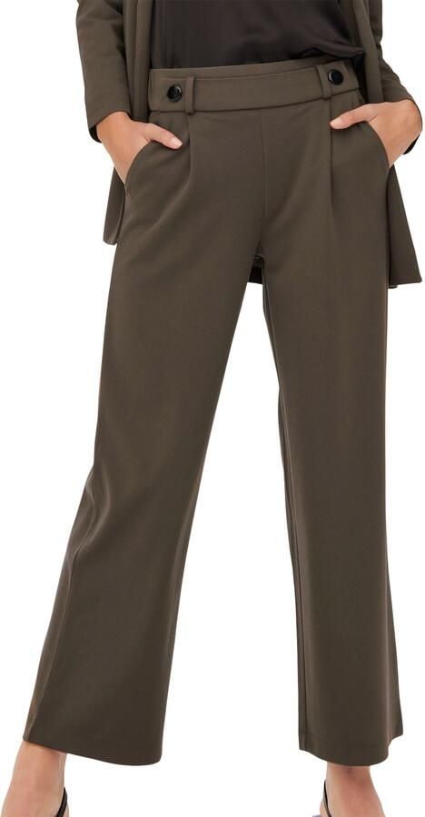 JDY high waist wide leg broek GEGGO donkerbruin - Foto 5