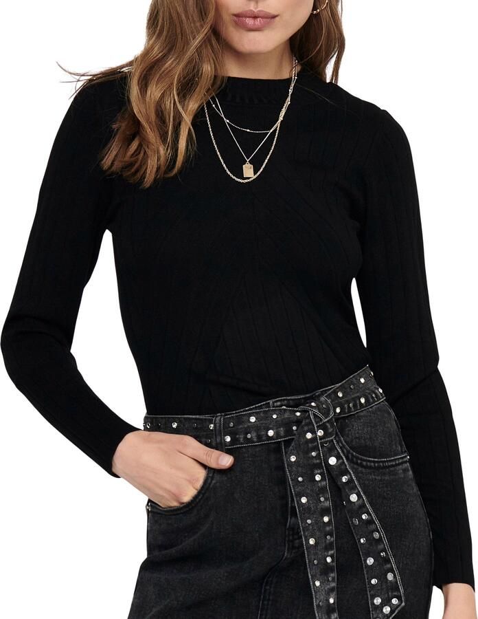 JDY ribgebreide top KATE zwart - Foto 2