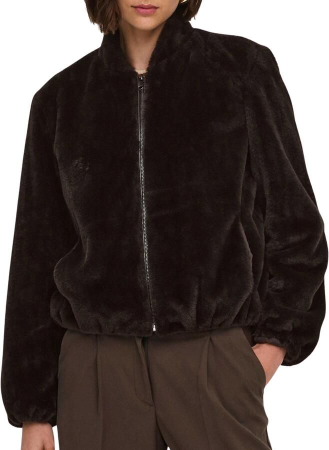 JDY Macy Faux Fur Balloon Jas Dames