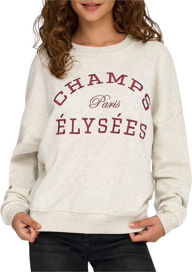 JDY Sweatshirt MESA L S O-NECK EMB SWEAT JRS NOOS - Foto 4