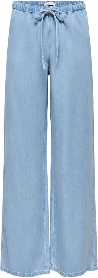 JDY wide leg regular waist casual broek lichtblauw - Foto 3