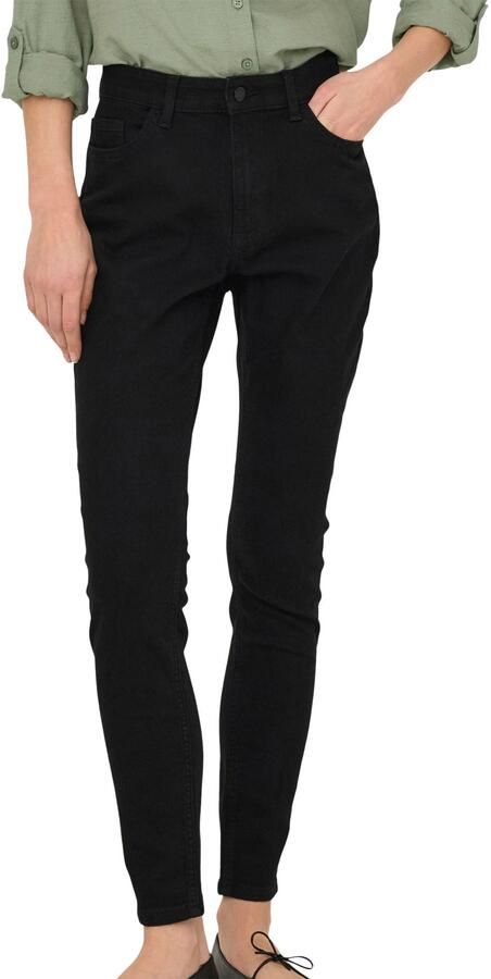 JDY Skinny fit jeans MOON HW SKINNY JEANS BLACK DNM NOOS