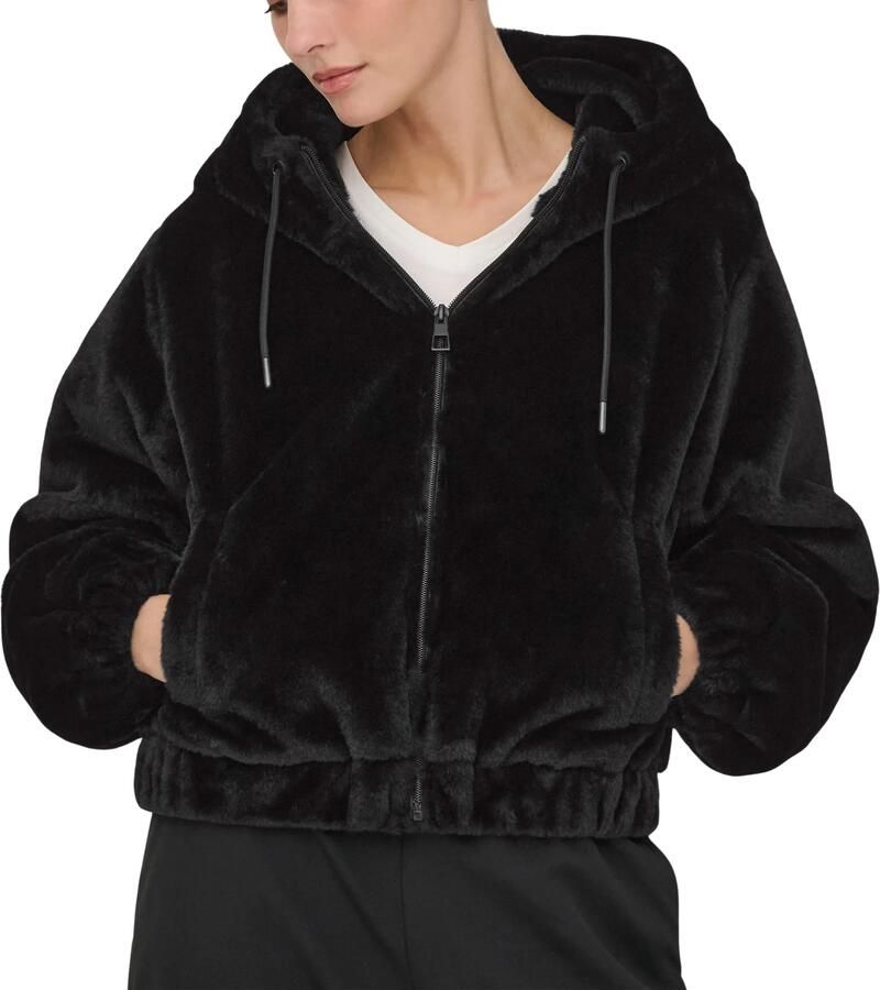 JDY Ola Faux Fur Hood Jas Dames