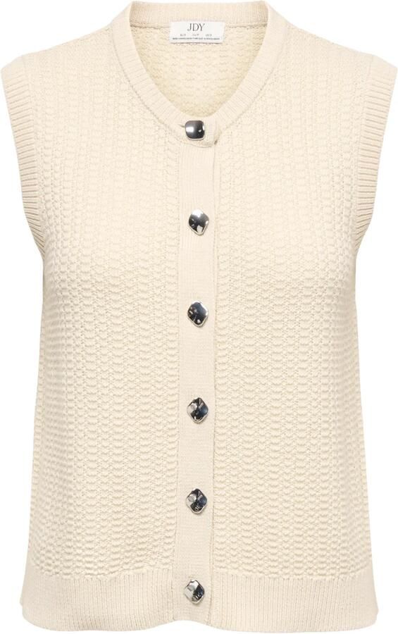 JDY gebreid vest beige