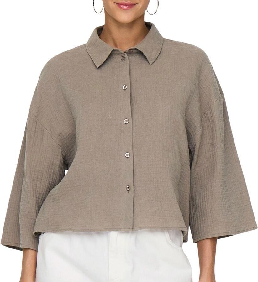 JDY Theis Life 3 4 Cropped Blouse Dames - Foto 3
