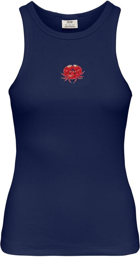 JDY Tuille Life Pearl Emb Tanktop Dames