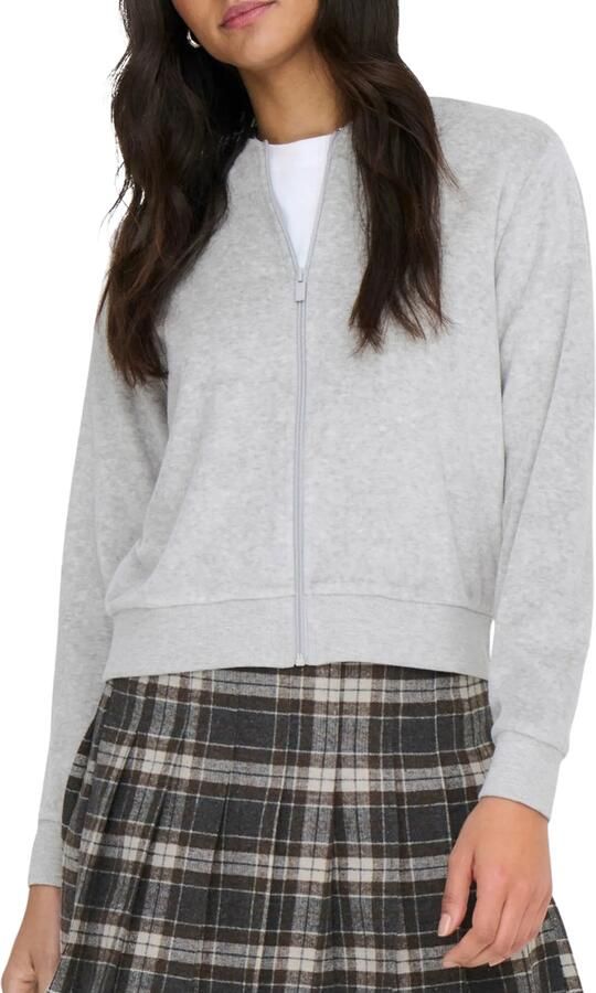 JDY Vida Velvet Zip Vest Dames