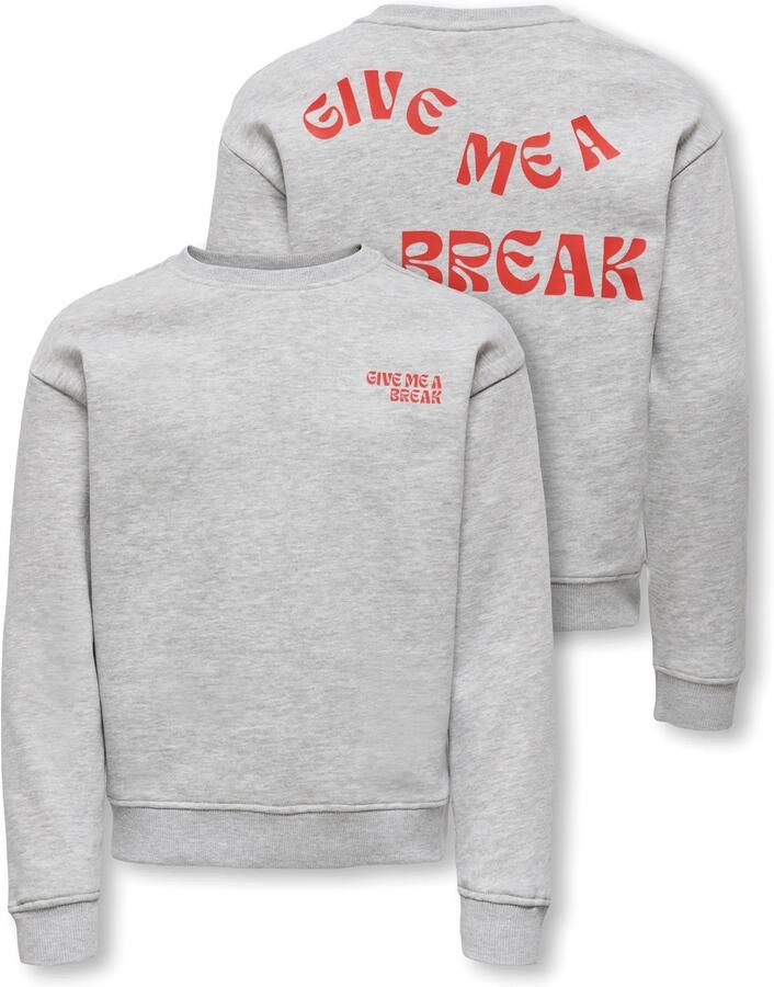 ONLY KIDS sweater grijs melange - Foto 3