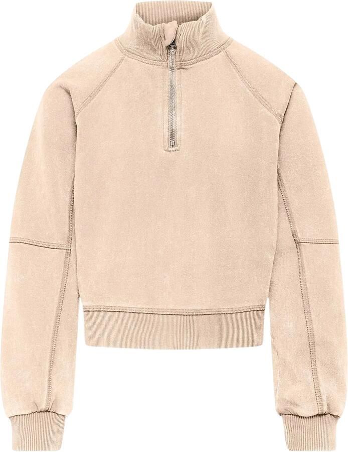Kids Only Donna Half Zip Washed Sweater Meisjes