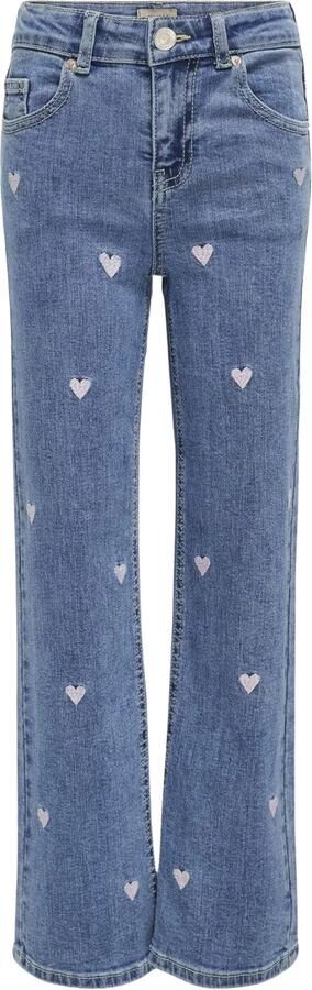 KIDS ONLY Wijde jeans KOGJUICY WIDE LEG HEART EMB DNM JEANS - Foto 4