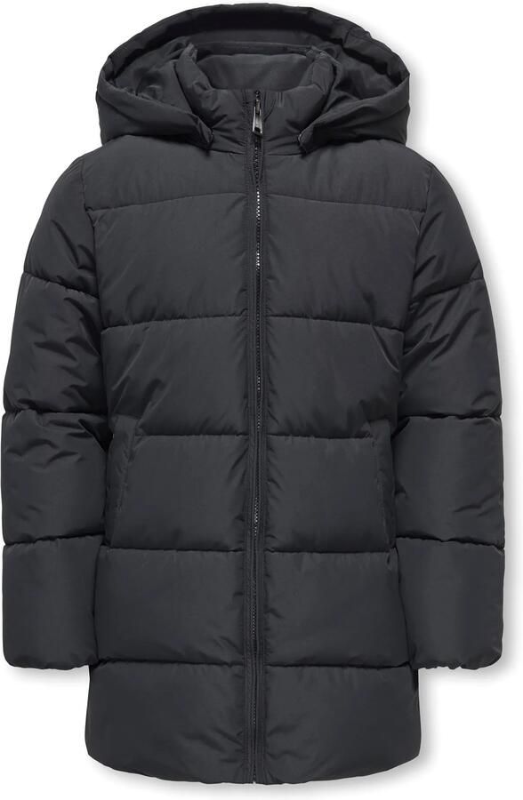ONLY KIDS GIRL gewatteerde winterjas zwart - Foto 3