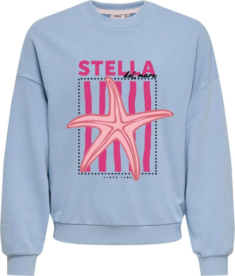 Kids Only Karlie Life Loose Printed Sweater Meisjes