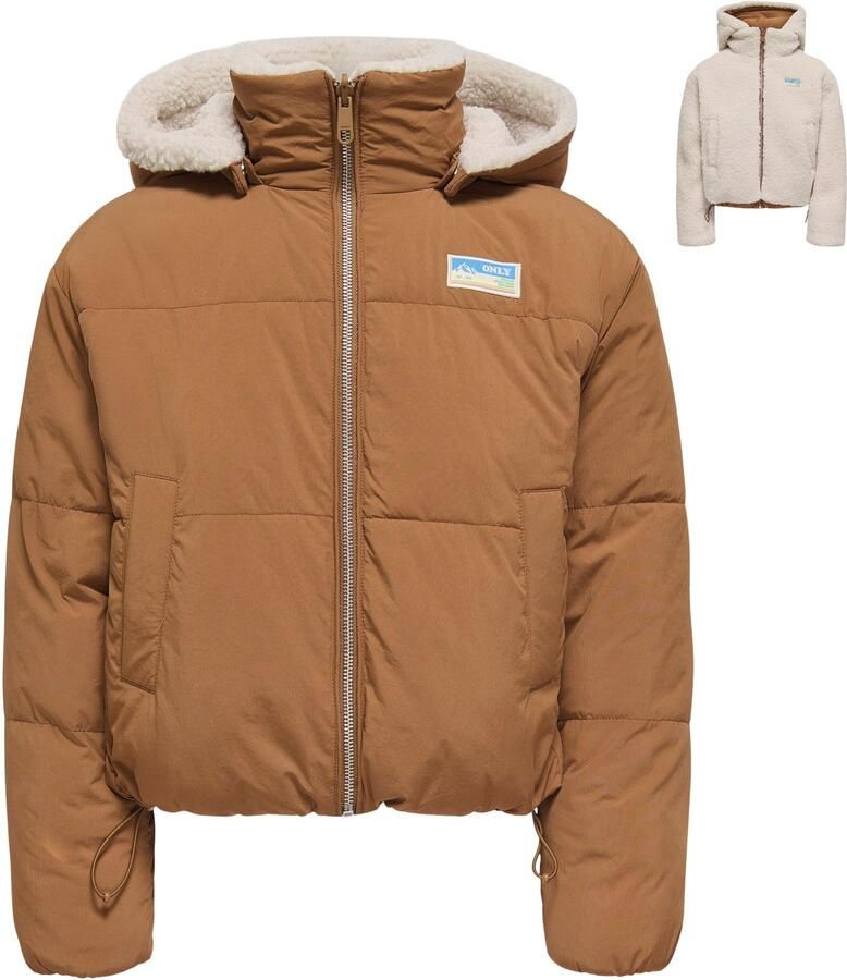 KIDS ONLY Gewatteerde jas KOGMARIA REVERSIBLE PUFFER JACKET OTW als pluche jas of gewatteerde jas draagbaar - Foto 4