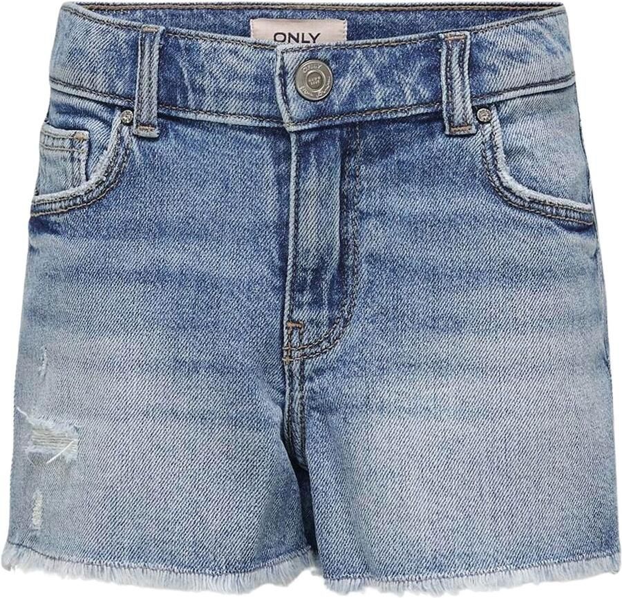 Only KIDS GIRL straight fit denim short KOGROBYN light blue denim Korte broek Blauw 164