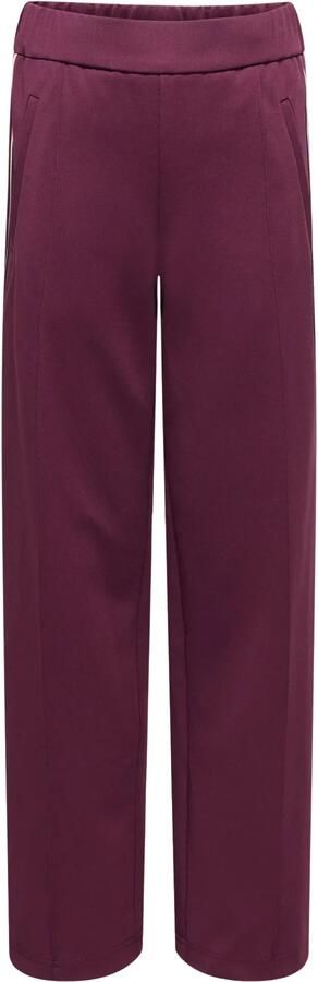 ONLY KIDS GIRL wide leg casual broek donkerpaars - Foto 2