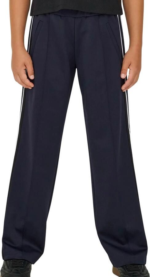 ONLY KIDS GIRL wide leg casual broek donkerblauw