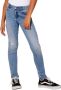 Only KIDS GIRL high waist skinny fit jeans KONRACHEL light medium blue denim Blauw Meisjes Stretchdenim 128 - Thumbnail 3