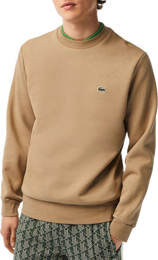 Lacoste Bio Cotton Fleece Crew Sweater Heren