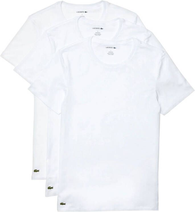Lacoste Slim fit T-shirt van katoen in set van 3 stuks