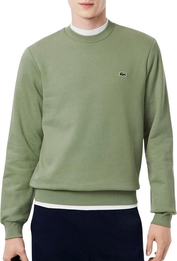 Lacoste Bio Cotton Fleece Crew Sweater Heren