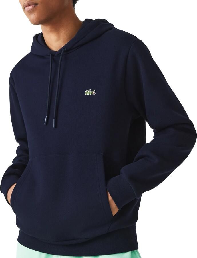 Lacoste Organisch Katoenen Hoodie Comfortabel en Stijlvol Blauw Heren