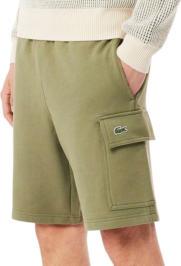 Lacoste Biologische Katoenen Cargo Shorts Casual Elegantie Green Heren - Foto 2