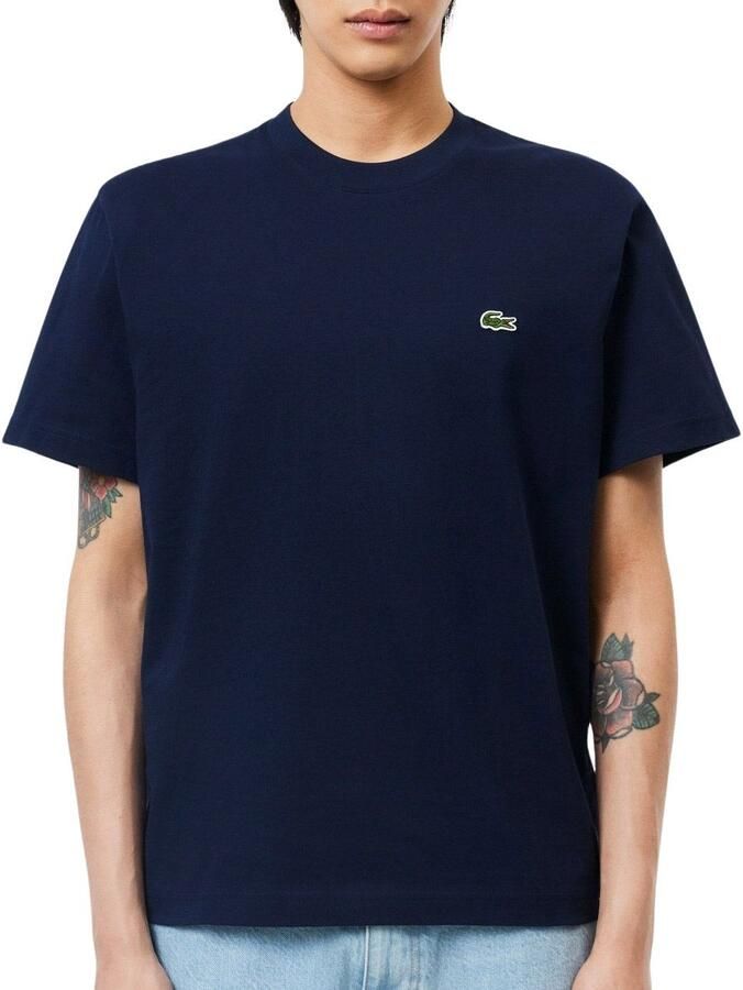 LACOSTE Heren Polo's & T-shirts 1ht1 Men's Tee-shirt 12 Donkerblauw